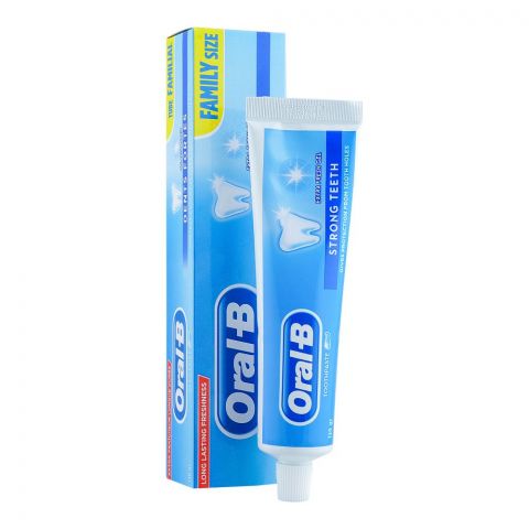 Oral-B Strong Teeth Extra Fresh Gel Toothpaste, Family Size, 130g