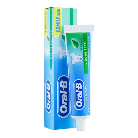Oral-B Strong Teeth Herbal Mint Gel Toothpaste, Family Size, 130g