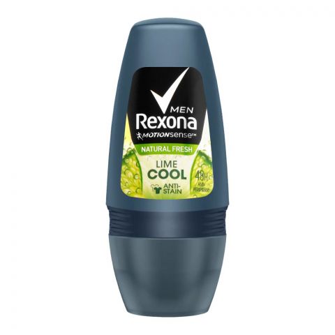 Rexona Men Motion Senses Lime Cool Anti-Stain 48 Hours Anti-Perspirant Roll On, 50ml