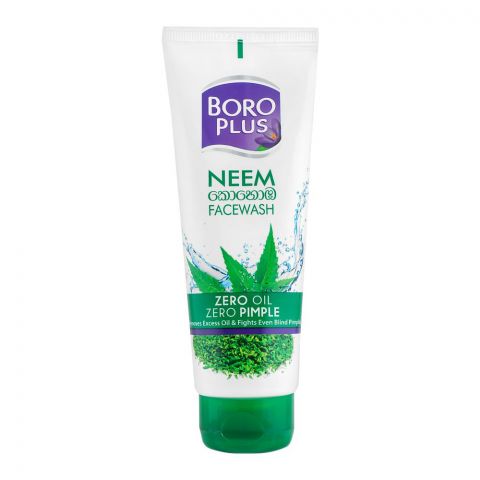 Boro Plus Zero Oil Zero Pimple Neem Face Wash, 100ml
