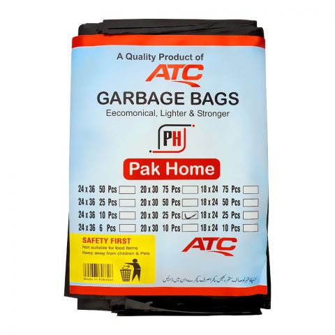 ATC Garbage Bag, 20x30, Large, 25-Pack