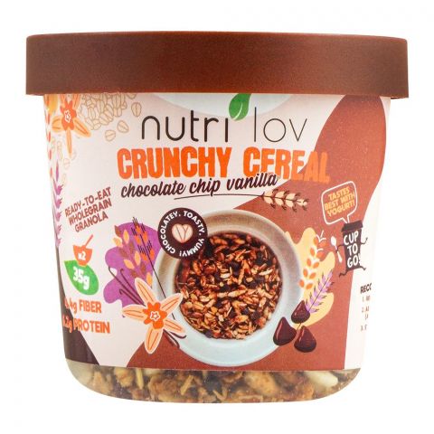 Nutri Lov Crunchy Cereal Chocolate Chip Vanilla, 70g