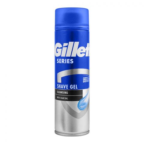 Gillette Series Cleansing With Charcoal Shave Gel, 200ml