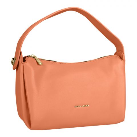 D-J Hand Bag With Shoulder Strap, Pink, CM6625