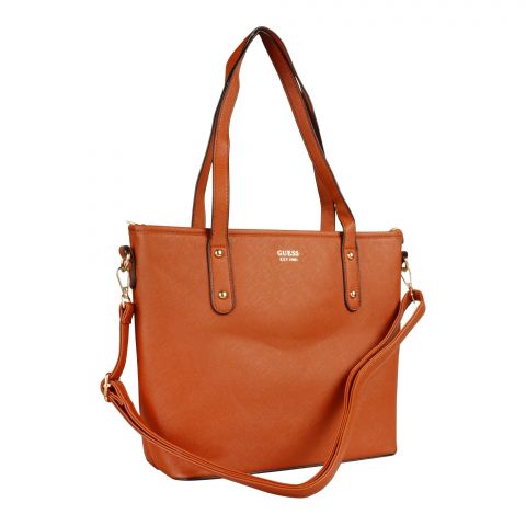 GSS Hand Bag With Shoulder Strap, Brown, 5159-1