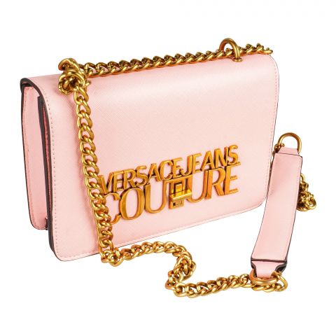VRS Clutch Bag, Pink, With Golden Chain, AV029