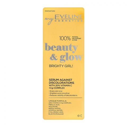 Eveline Beauty & Glow Brightly Girl! Serum Against Discolorations With 20% Vitamin C+CG Complex, 18ml