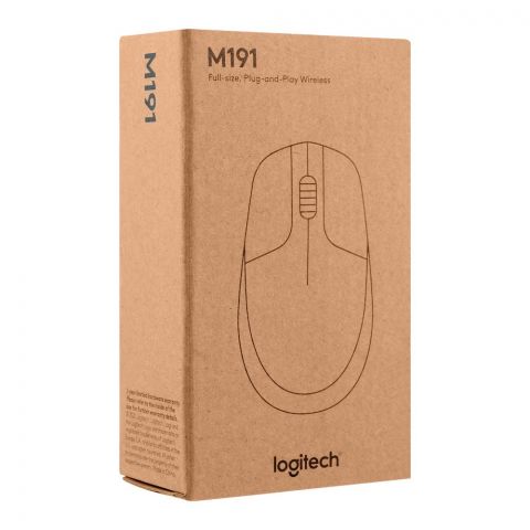 Logitech Wireless Mouse, Grey, M191, 910-005927