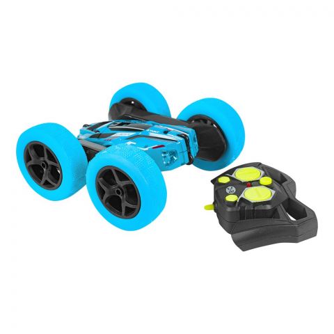 Rabia Toys Remote Control 2-Sided Stunt Car, W/Light Blue, For 6+ Years, TY-702