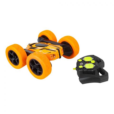 Rabia Toys Remote Control 2-Sided Stunt Car, W/Light Orange, For 6+ Years, TY-702