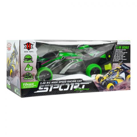 Rabia Toys High-Speed Remote Control Sport Racing Car, Green, 000-01