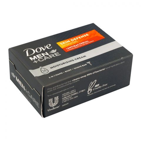 Dove Soap Men+ Care Skin Defense Antibacterial, 106g