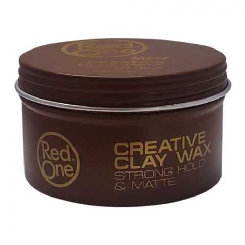 Red One Men Strong Hold & Matte Creative Clay Hair Wax, 100ml