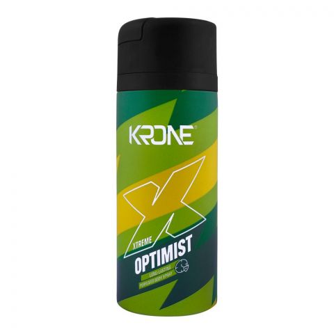 Krone Xtreme Optimist Long Lasting Body Spray, For Men, 150ml