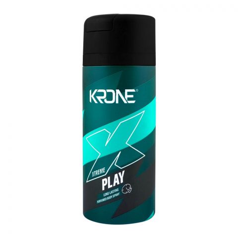 Krone Xtreme Play Long Lasting Body Spray, For Men, 150ml