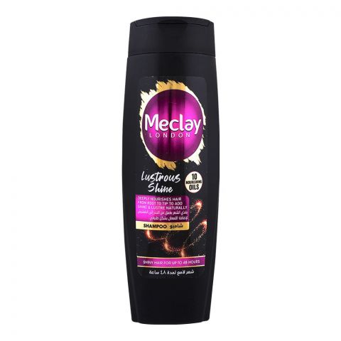 Meclay London 10 Nourishing Oils Lustrous Shine Shampoo, For Shiny Hair, 360ml