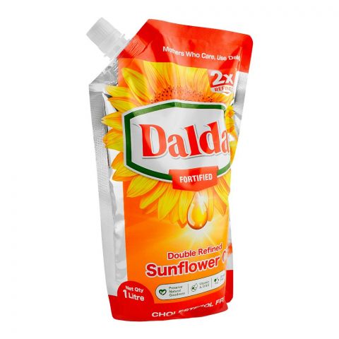 Dalda Sunflower Oil Standy Pouch, 1 Liter