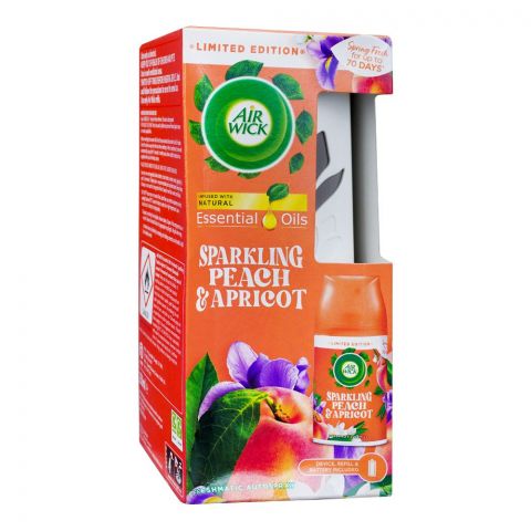 Airwick Sparkling Peach & Apricot Automatic Spray, Refill + Machine, 250ml