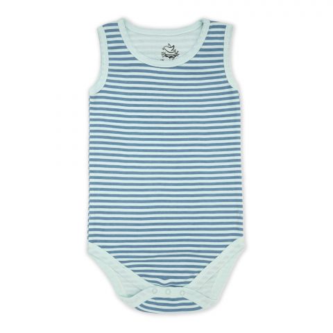 The Nest Car & Trains Collection Champy Bubba Sleeve Less Stripe Bodysuit, 6234