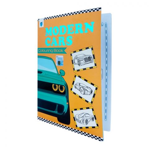 Modern Cars Coloring Book