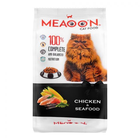 Meaoon Chicken & Sea Food Cat Food, 1 KG