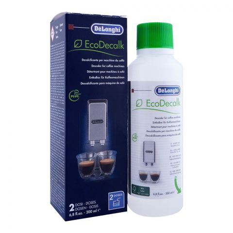 DeLonghi Eco Decalk Descaler For Coffee Machine, 200ml, DLSC202