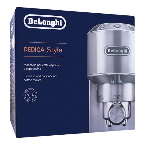 DeLonghi Dedica Style Espresso & Cappuccino Maker 15 Bar, EC-685.W
