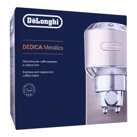 DeLonghi Dedica Metallics Espresso & Cappuccino Maker 15 Bar, EC-785.GR