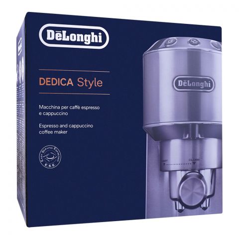 DeLonghi Dedica Style Espresso & Cappuccino Maker 15 Bar, EC-685.BK