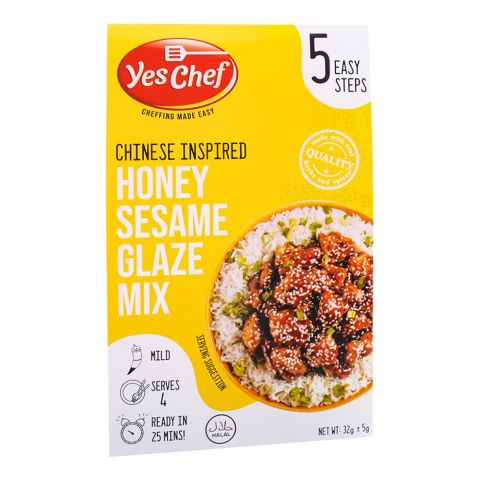 Yes Chef Honey Sesame Glaze Mix 5 Steps, 32g + 5g
