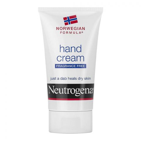 Neutrogena Glycerin-Rich Fragrance Free Hand Cream, Heals Dry Skin, 56g