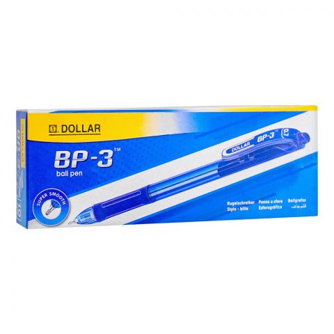 Dollar BP-3 Ball Pen F 0.7 Black 10-Pack, BP 3F, Black
