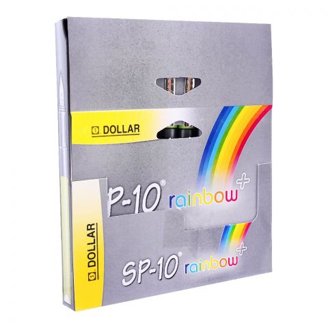 Dollar SP-10 Rainbow + Fountain Pen, 10-Pack, FPSP10