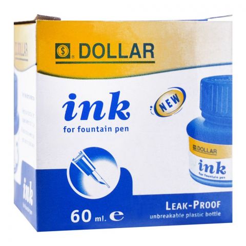 Dollar Ink For Fountain Pen Blue, 60ml, PP60