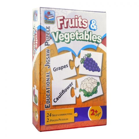 Jr. Learners Educational Jigsaw Puzzle, For 2+ Years, Fruits & Vegetables, 229-2394