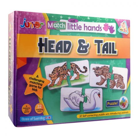 Junior Match With Little Hands, For 3+ Years, Head & Tail, 230-2433
