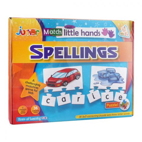 Junior Match With Little Hands, For 3+ Years, Spelling, 230-2439