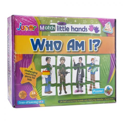 Junior Match With Little Hands, For 3+ Years, Who Am I? 230-2443