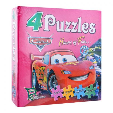 Gamex Cart 4 Puzzles Pixar Car, For 2+ Years, 414-8511