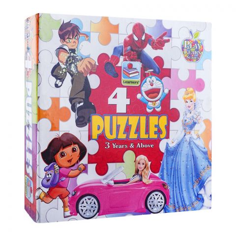 Gamex Cart 4 Puzzles Mix, For 3+ Years, 414-8530