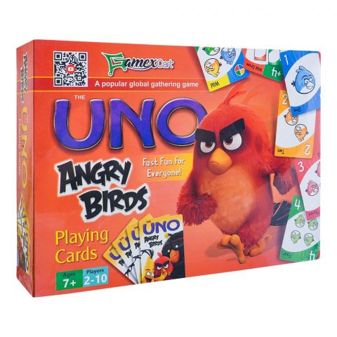 Gamex Cart UNO Angry Birds Playing Card, For 6+ Years, 423-9703