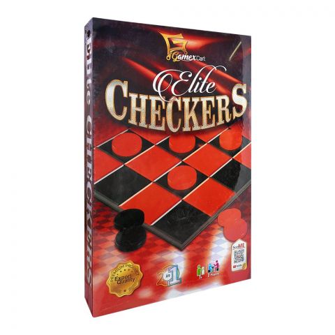 Gamex Cart 2-In-1 Elite Checkers & Ludo Game, For 6+ Years, 431-7302
