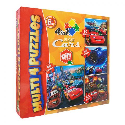 Gamex Cart Multi 4 Puzzles 4-In-1 Pixar Cars, For 6+ Years, 437-8403-2331
