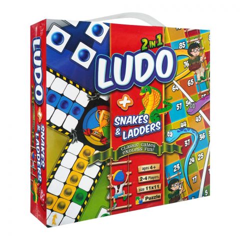 Gamex Cart 2-In-1 Ludo & Snakes n Ladders, For 4+ Years, S 442-7051