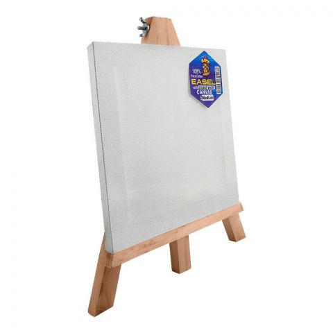 Mr. Art Magic 100% Pure Cotton Easel With Square Canvas, Medium, White, 544-3903