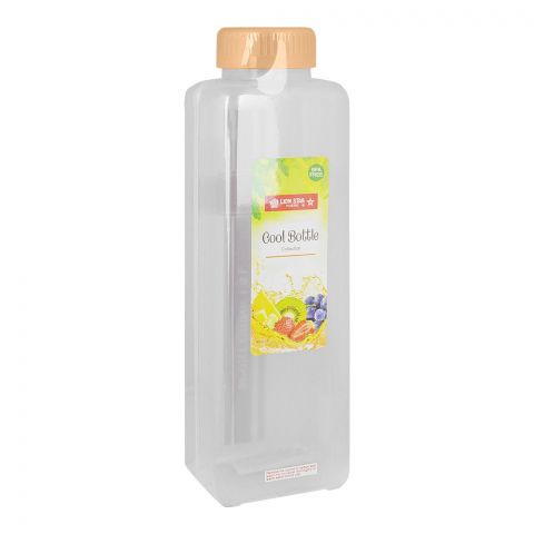 Lion Star Plastic Sports Drink Bottle, BPA Free, 1.5 Liter Capacity, Brown, L-4