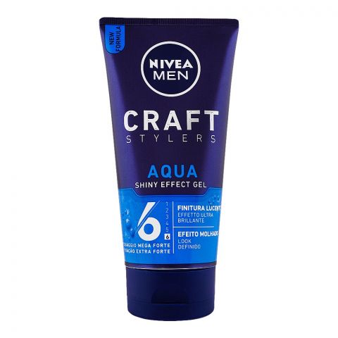 Nivea Men Craft Stylers Aqua Shiny Effect 6 Styling Gel, 150ml