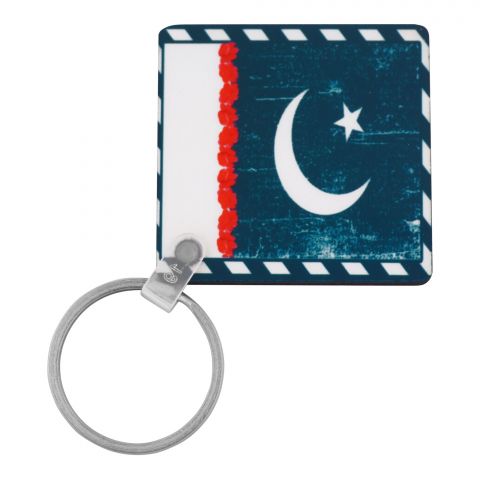 Star Shine Truck Art Pakistani Flag Keychain