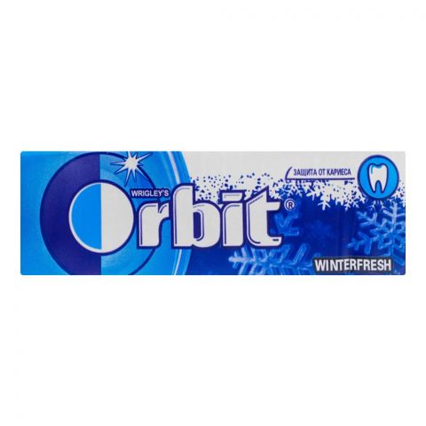 Wrigley's Orbit Peppermint Winter Fresh Sugar-Free Gum, 10-Pack