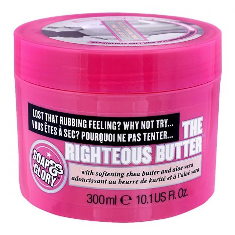 Soap & Glory The Righteous Butter With Shea Butter & Aloe Vera Body Butter, 300ml